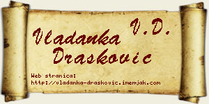Vladanka Drašković vizit kartica